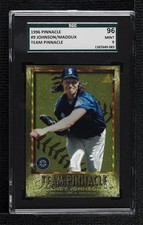 1996 Pinnacle Team Pinnacle Randy Johnson Greg Maddux #9 SGC 96 MINT 9 HOF 0p7e
