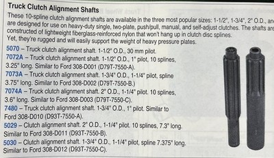 OTC 5029 TRUCK CLUTCH ALIGNMENT TOOL
