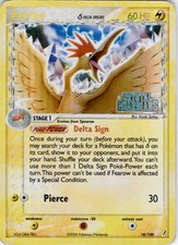 Fearow 18/100 Rare Crystal Guardians Pokemon Reverse Holo Moderately Played