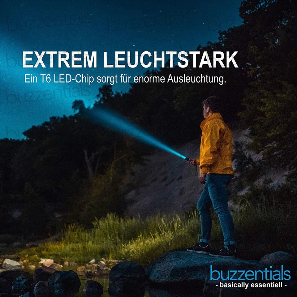 5x LED Taschenlampen, Extrem Hell, Staub-Spritzwasser, 5 Modi - Nur noch wenige! - Bild 4 von 4