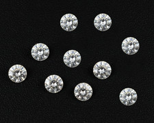 100 Real Natural Loose Diamonds Round 10 Pcs I1-I3 Clarity G-H Color 0.70mm