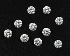 100% Real Natural Loose Diamonds Round 10 Pcs I1-I3 Clarity G-H Color 0.70mm