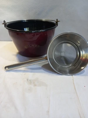 Kilner Enameled Jam Pan With Chinoi Strainer - Image 1 of 4