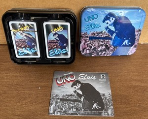 Vintage Elvis Presley UNO Card Game 2000 Special Edition in Collectible Tin 