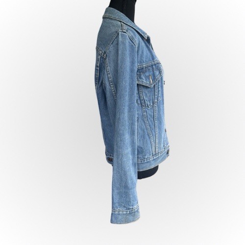 Katana by Texwood Jacket Denim Distressed Rugged Trucker Oversized 