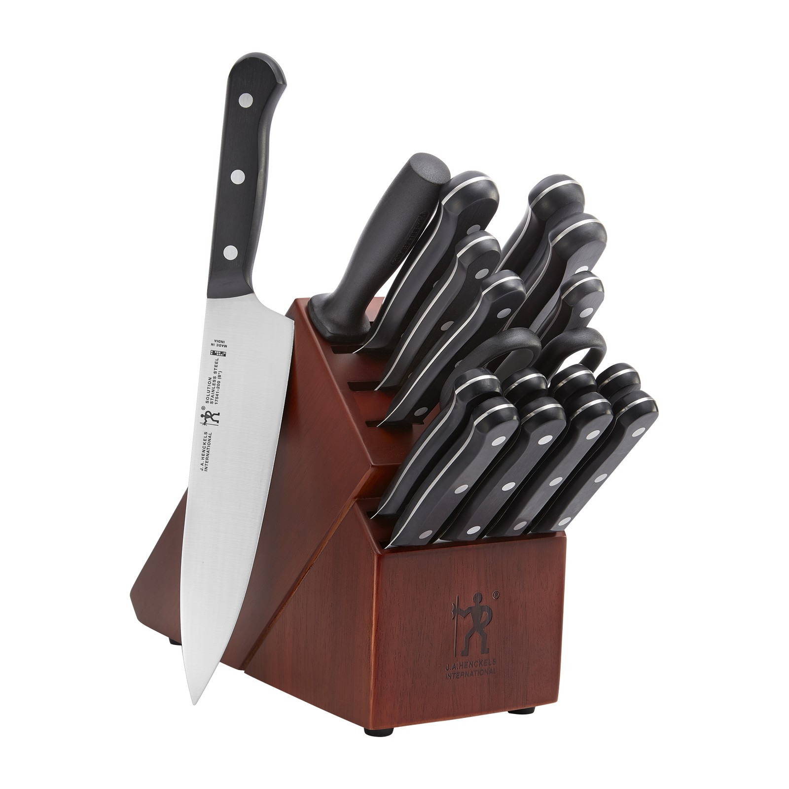 HENCKELS Razor-Sharp Solution 18-pc Knife block set, Chef Knife, Steak Knife,