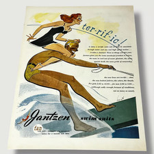 1940s Jantzen Swimsuits Ter-Rif-Ic Original Ad L