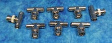 BNC Male to Dual Female T-Connector Lot of 8 T-Shape Splitter Coaxial Cable