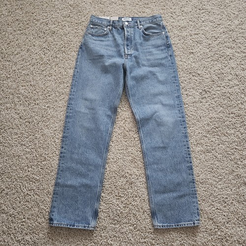 Agolde 90's Pinch Waist High Rise Jeans Womens 29 Straight Leg Navigate Blue
