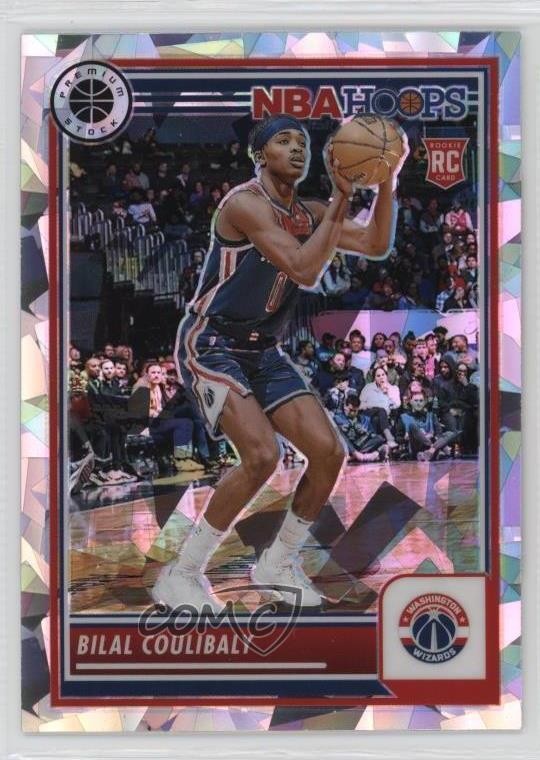 2023-24 Panini NBA Hoops Premium Stock Ice Prizm Bilal Coulibaly #175 b3d