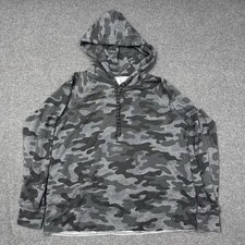 Sundry Camo Hoodie Gray Made USA Lightweight Women  s 1