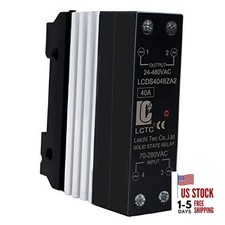 120VAC Solid State Relay Din Rail AC to AC Input 70-280V AC Output 24-480V