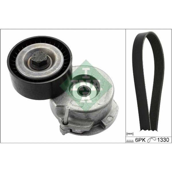 INA Keilrippenriemensatz Keilrippenriem FüR Opel Corsa D S07 Van ( 529 0347 10 )-image