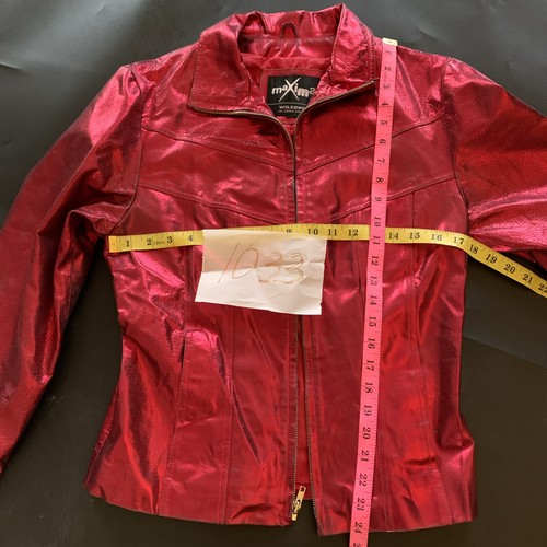 Vintage Wilson’s Leather Red Genuine Leather Jacket Size Small - Picture 9 of 11