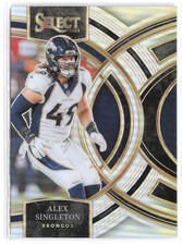 2023 Panini Select - Premier Level Alex Singleton #144 Silver Prizm 