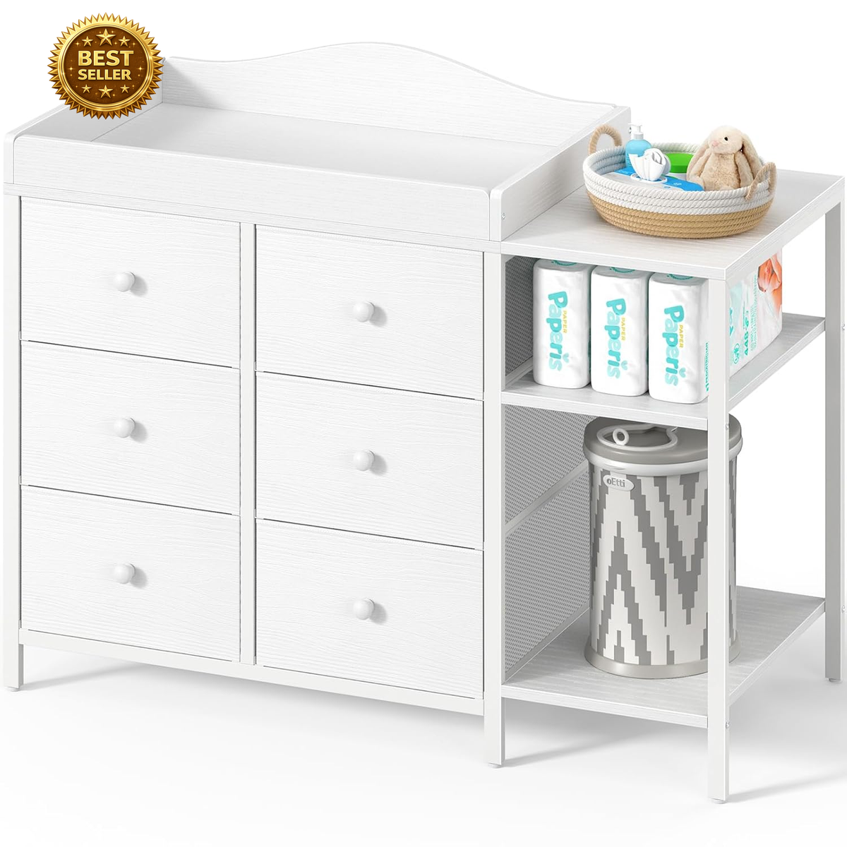 changing table for on top of a dresser Multifunctional Flip-Top Nursery Organizer & Diaper Changing Table - Bed Bath & Beyond