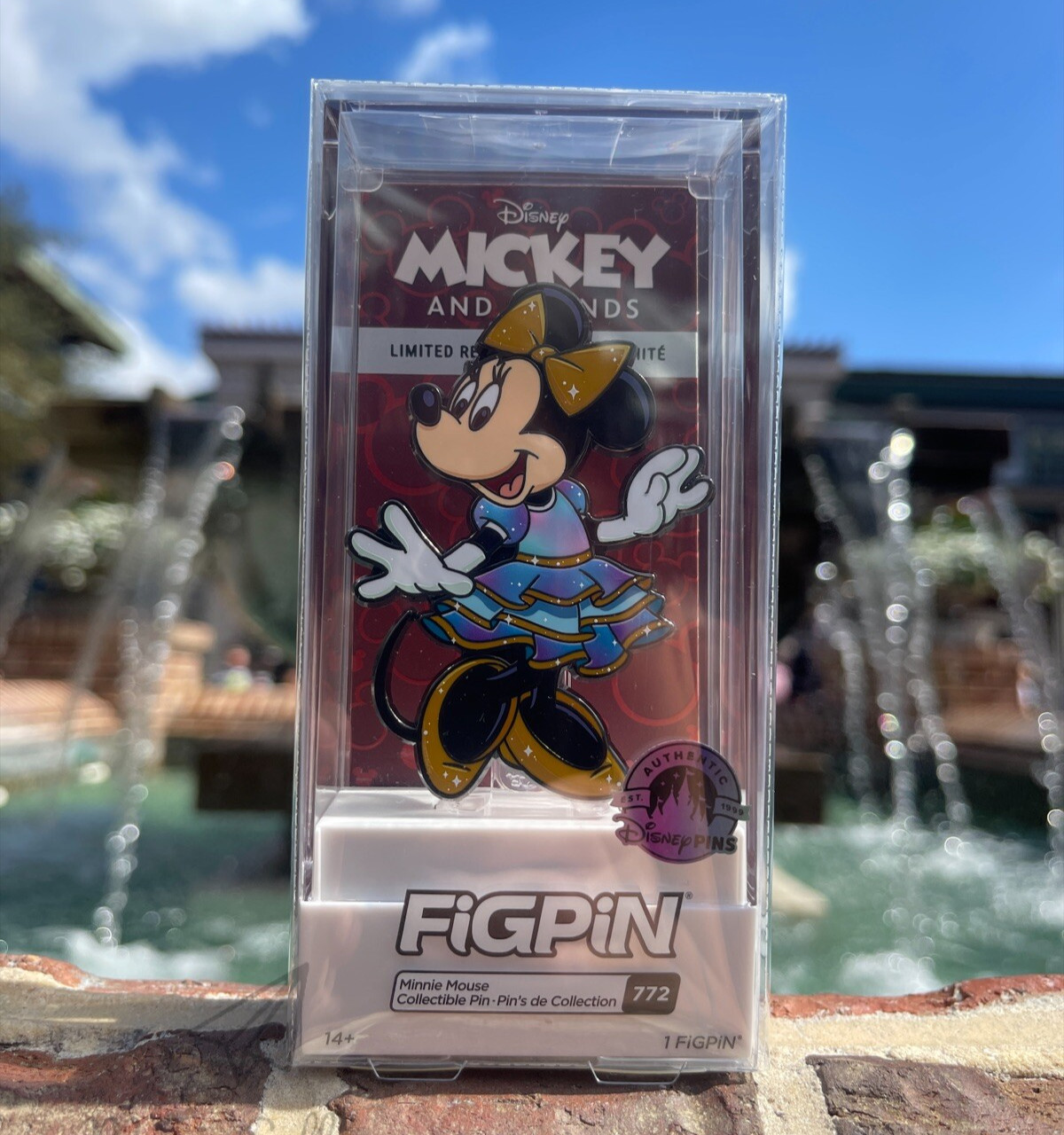 Disney Parks FiGPiN 772 Minnie Mouse – 50th Anniversary LR Collectible – New