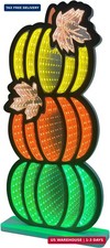 Fall Decorations for Home, 3 Stacked Pumpkins for Fall Table Centerpiece Decor,