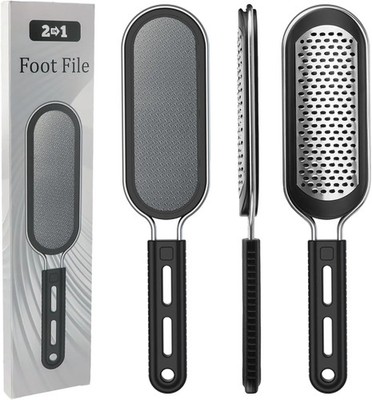 FREATECH Nano Glass & Stainless Steel Foot File 2-in-1 Foot Rasp for Callus Remo
