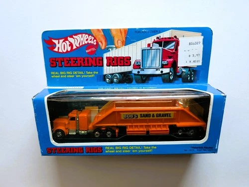 HOT WHEELS STEERING RIGS Vintage Sand & Gravel TRUCK MINT IN THE BOX  Semi