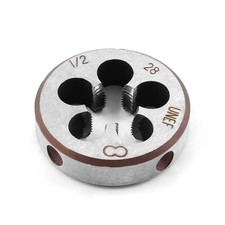Qjaiune 1/2-28 UNEF Right Hand Thread Die for Threading Mold
