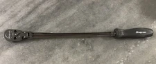 Snap-on Tools USA NEW DARK TITANIUM 1/4" Extra-Long Flex-Head Ratchet THLLFD72