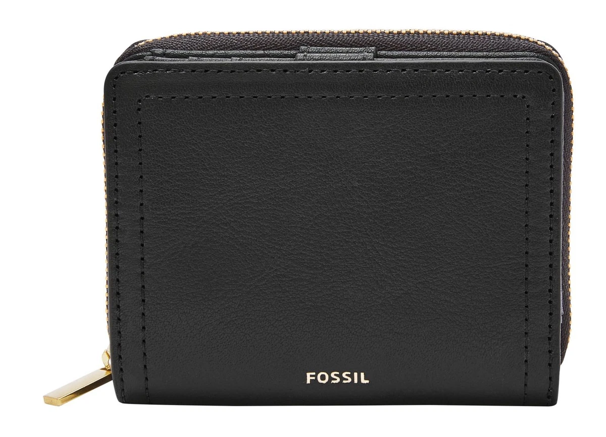 Fossil LENNOX ZIP CONTINENTAL - Portafoglio - black/nero