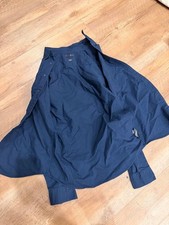 Uniqlo Men’s Slim Fit Navy Blue Long Sleeve Button Down Shirt Size S
