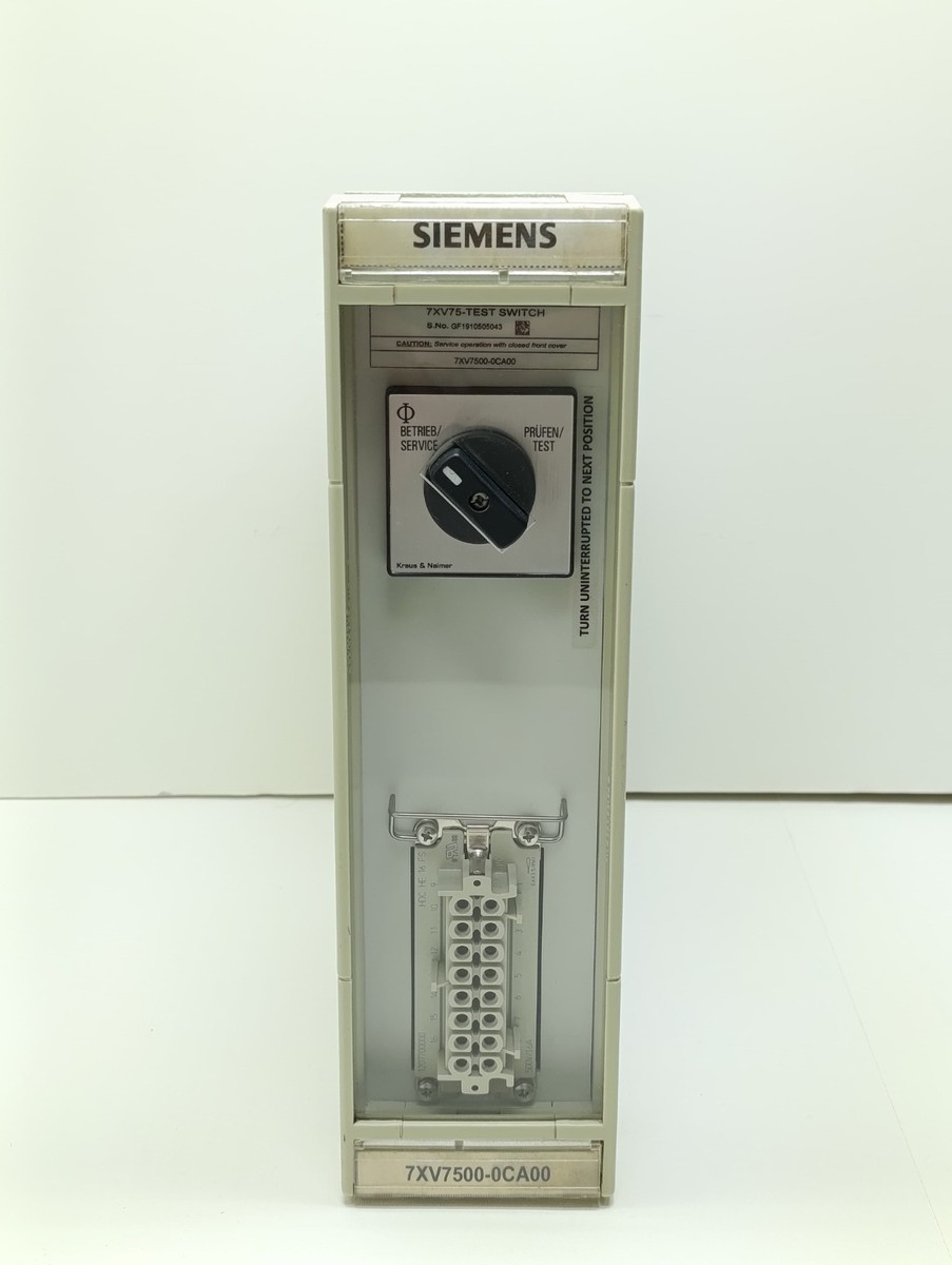 MDRTピンバッヂ 箱無し Siemens 7XV7500-0CA00 / 7XV75-Test Switch for Feeder Protection 16