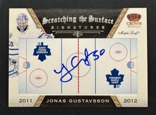 2011-12 Panini Crown Royale Scratching The Surface Signatures Jonas Gustavsson 