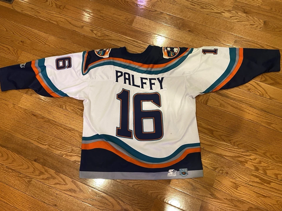 Винтажная мужская хоккейная футболка стартера НХЛ New York Islanders Zigmund Palffy размер XL ВИНТАЖ - Изображение 4 из 4