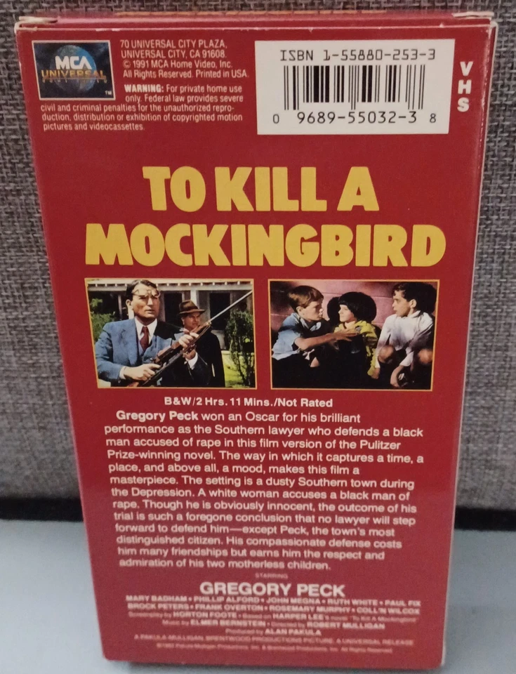 To Kill a Mockingbird (VHS, 1996) - Image 2 of 2