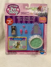 Sellado De Colección 1994 Littlest Pet Shop Sedoso Yorkie Cachorro Brillante Mascotas Nuevo en Caja Kenner