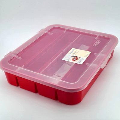 Sterilite Christmas Ornament Storage Case 32 Adjustable Stackable