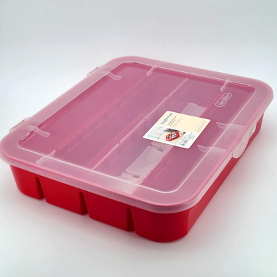 Sterilite Christmas Ornament Storage Case 32 Adjustable Stackable