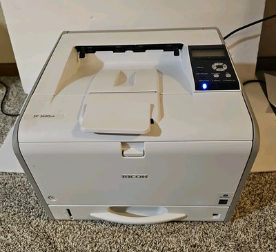 Ricoh SP 3600DN Monochrome Laser Printer LOW 2.4K Page Count Duplex Network