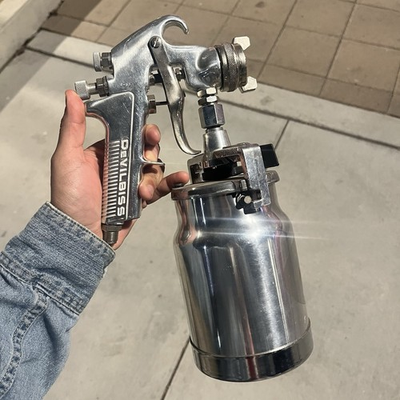 #ad DeVilbiss JGA Air Spray Gun amp; Ransburg TGC Drip Free Suction Cup Sprayer $100.00