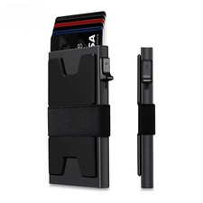 Minimalist RFID Blocking Slim Card Holder Wallet Up to Holds 12 Cards