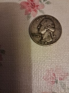 Silbermünze Quarter Dollar 1958