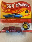 Original 1969 Hot Wheels Redline Fire Chief Cruiser Blister Pack MOC MIP