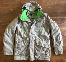 Burton Dryride Hooded Insulated Snowboard Ski Jacket  Men's M  Gray