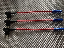 3 x Mini ATM Fuse Adapter tap DUal Circuit Adapter Holder for Car Truck 12v DC