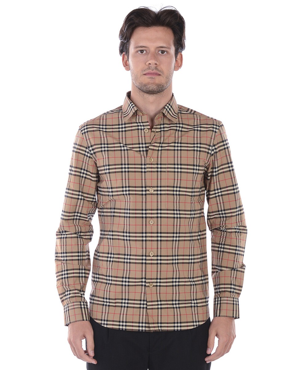 Burberry Shirt SIMPSON Man Beige 8020966 Sz. XL MAKE OFFER Burberry Shirt SIMPSON Man Beige 8020966 Sz. XL MAKE OFFER