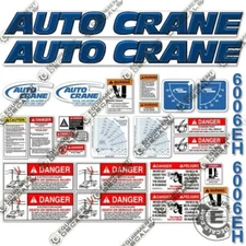 Fits Auto Crane 6006EH Decal Kit Crane Truck Replacement Stickers 