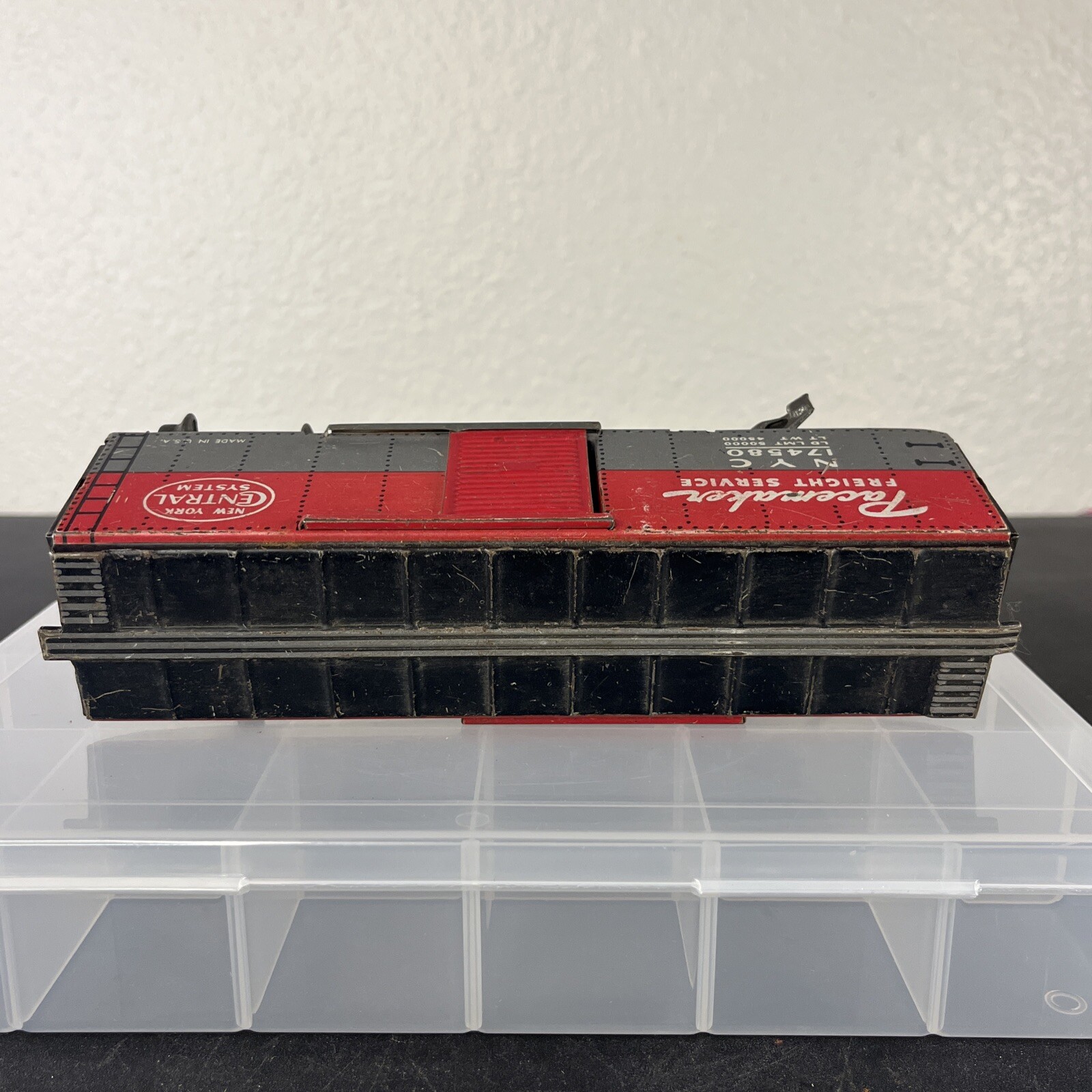 Marx O Scale Box Car NYC PACEMAKER 174580 Missing Wheels For Part eBay