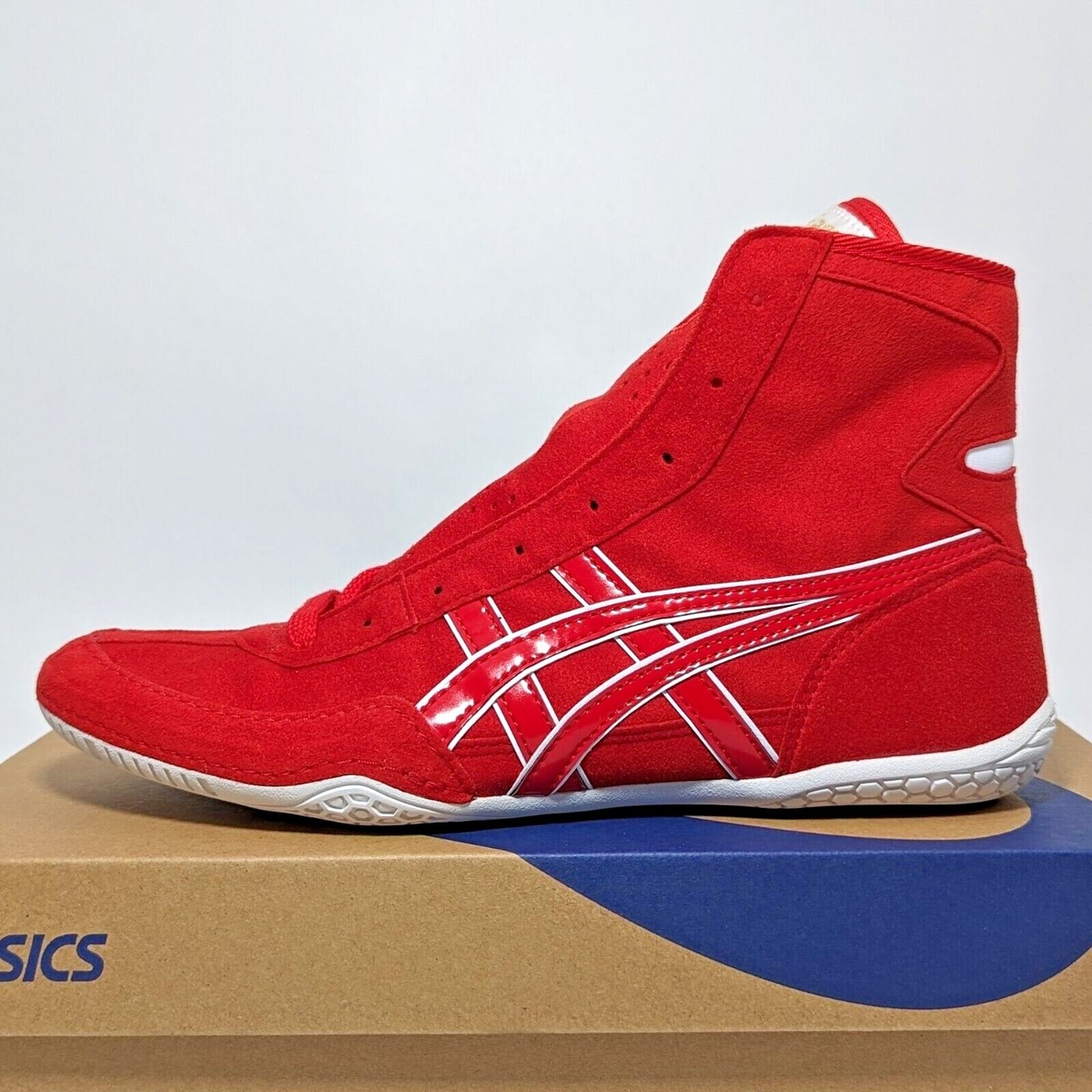 ASICS Wrestling Shoes 1083A001 Red/Red(White) EX-EO(TWR900 ASICS Wrestling Shoes 1083A001 Red/Red(White) EX-EO(TWR900