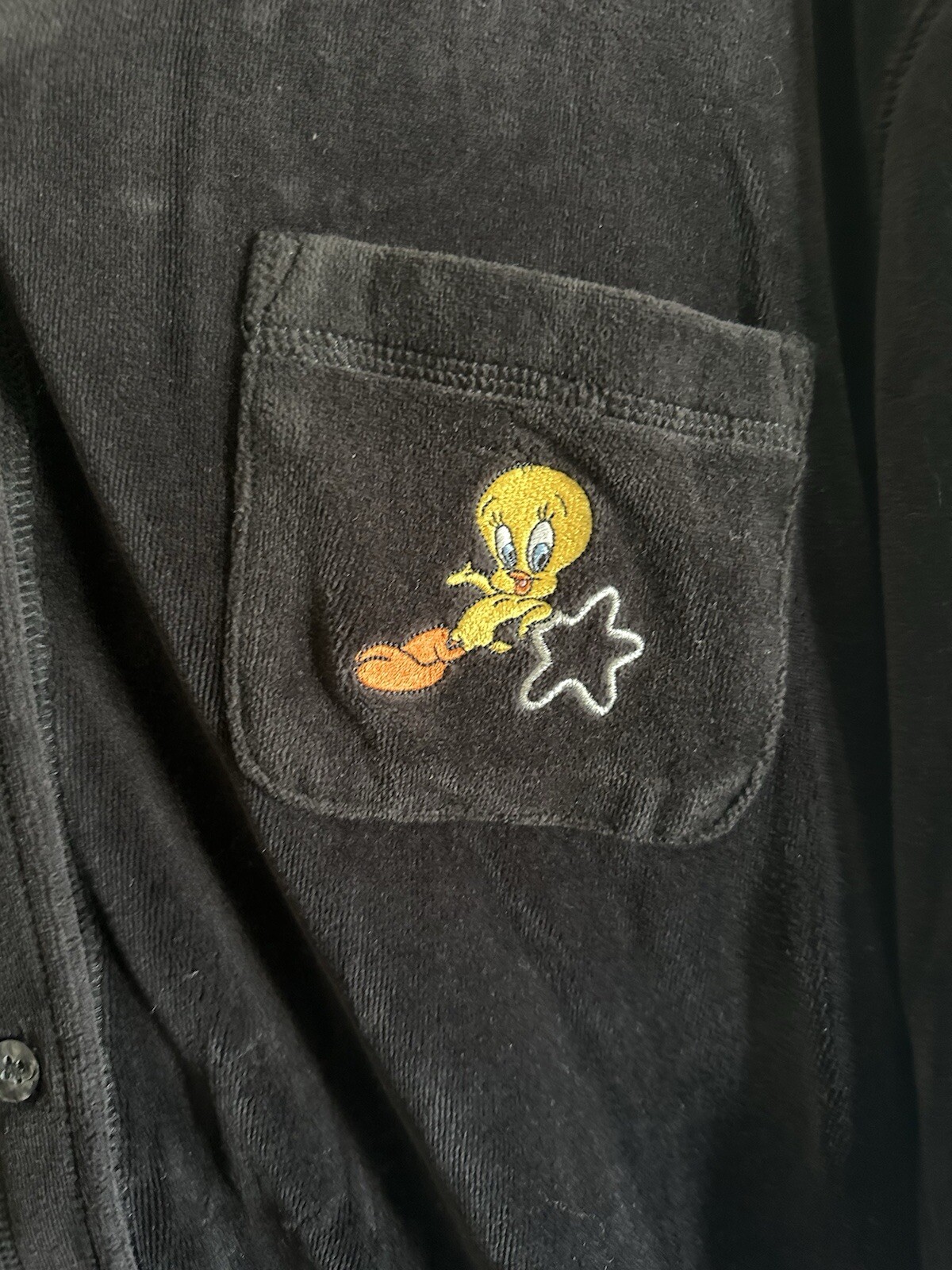 Looney Tunes Embroidered Terry Cloth Shirt - image 2
