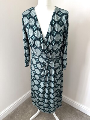 BNWT White Stuff House of Heritage Green V-neck Wrap Dress Size