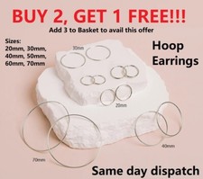 Girls 925 Sterling Silver 8mm -70mm Small Tiny Hinged Hoop Sleeper Earrings Pair