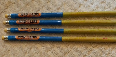 MAD LIBS LOGO LOT OF 4 PENCILS 7 INCH UNUSED 